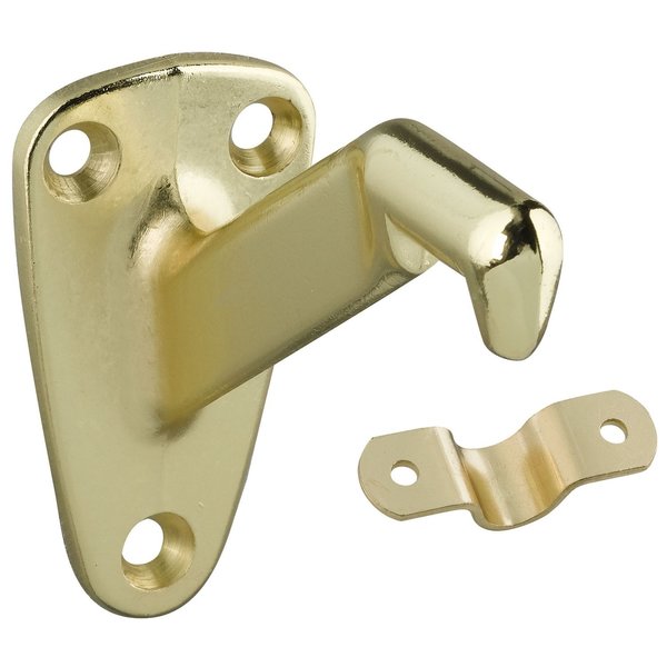 National Hardware Gold Zinc Die Cast w/Steel Strap Handrail Bracket 3-5/16 in. L N243-667